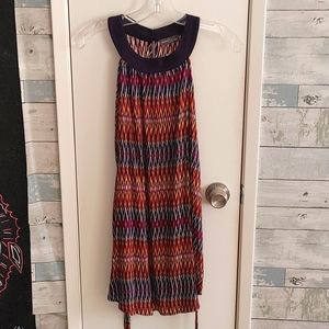 Market and Spruce Med Ajak Belted Tunic Blouse